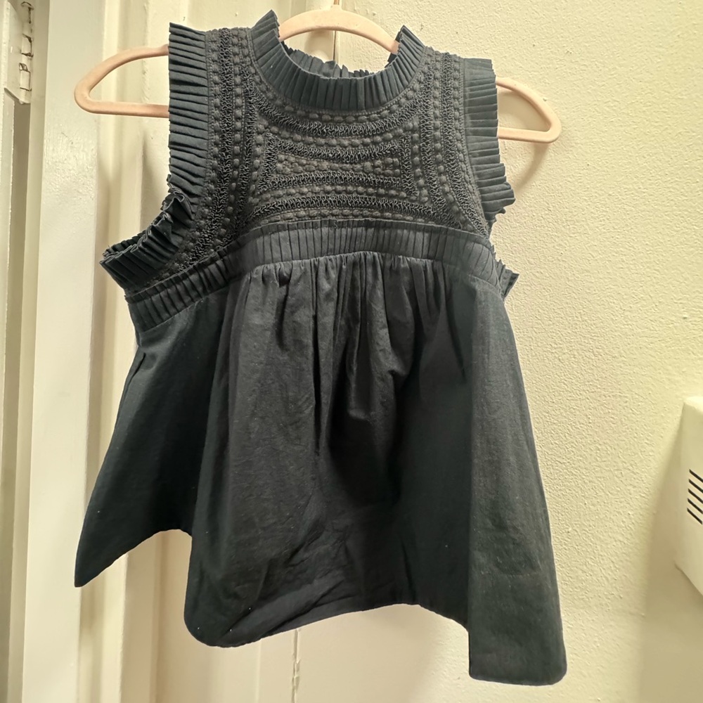 Sea New York Black Sleeveless Blouse